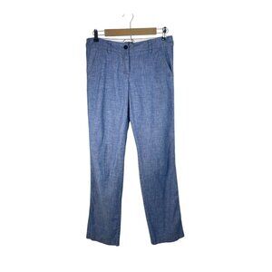 J.Crew Belmarin Chambray Pants Minimalist Casual Coastal 2